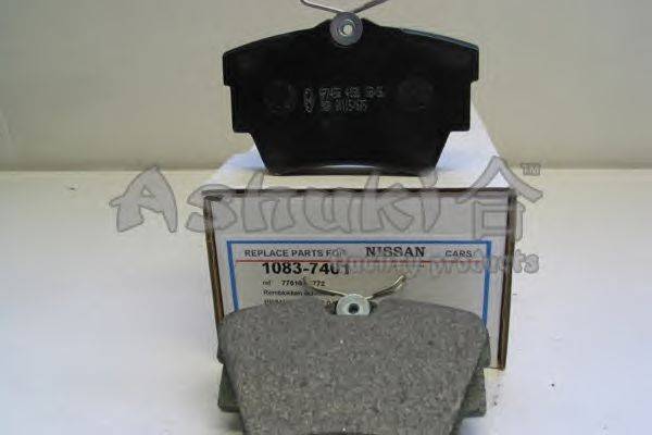 Комплект тормозных колодок, дисковый тормоз ASHUKI 1083-7401