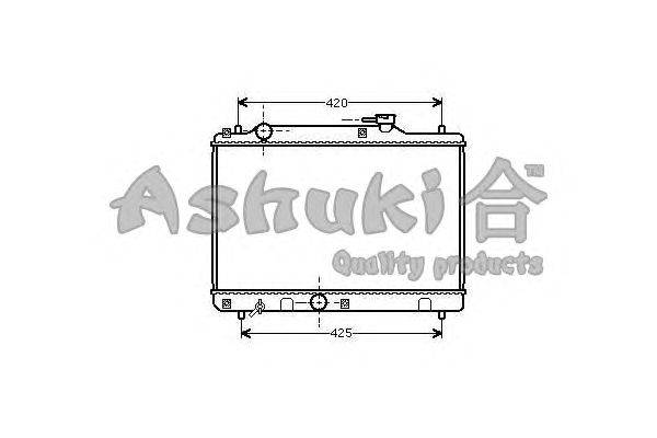 Радиатор, охлаждение двигателя ASHUKI K453-25