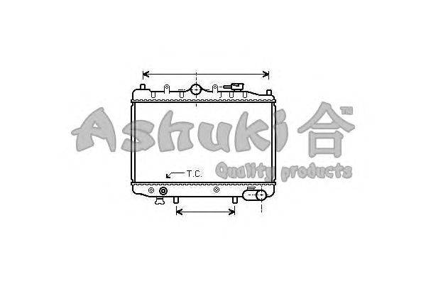 Радиатор, охлаждение двигателя ASHUKI M556-01