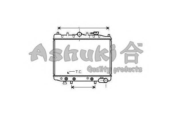 Радиатор, охлаждение двигателя ASHUKI M556-02