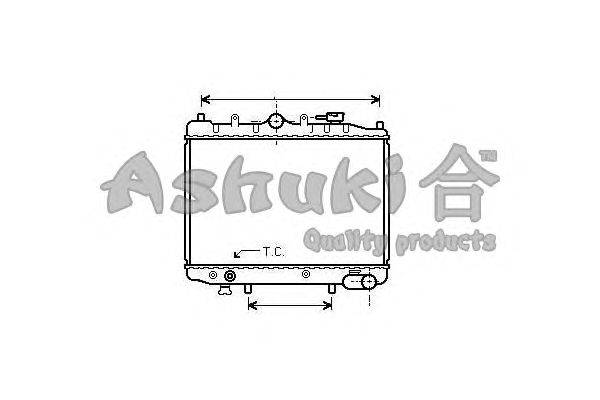 Радиатор, охлаждение двигателя ASHUKI M559-02