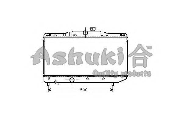 Радиатор, охлаждение двигателя ASHUKI T552-21