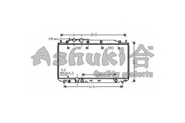 Радиатор, охлаждение двигателя ASHUKI H551-23