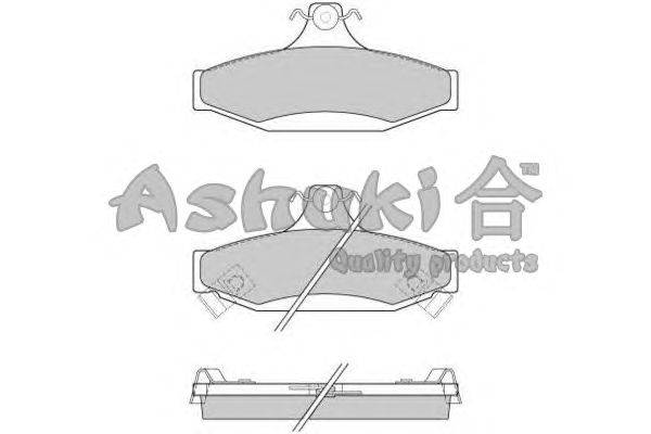 Комплект тормозных колодок, дисковый тормоз ASHUKI J011-02J