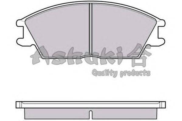 Комплект тормозных колодок, дисковый тормоз ASHUKI Y025-05