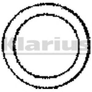 Уплотнительное кольцо, труба выхлопного газа KLARIUS 410300