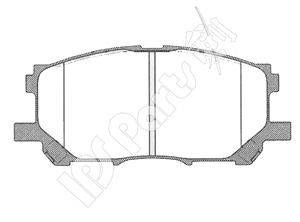 Комплект тормозных колодок, дисковый тормоз IPS Parts IBD-1200