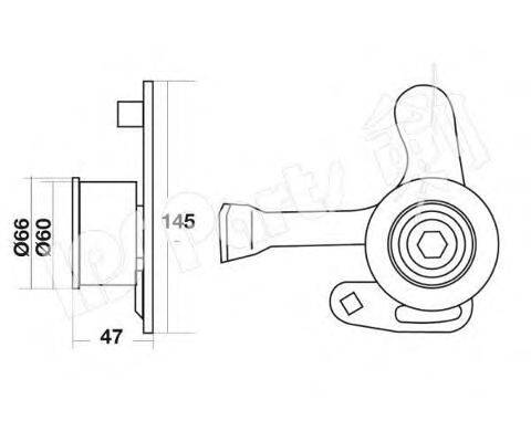 Устройство для натяжения ремня, ремень ГРМ IPS Parts ITB-6006