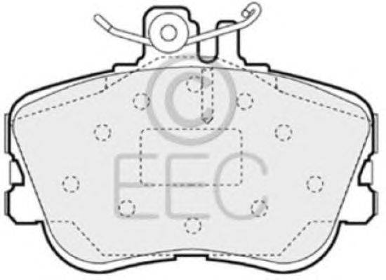 Комплект тормозных колодок, дисковый тормоз EEC BRP0805