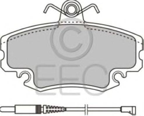 Комплект тормозных колодок, дисковый тормоз EEC BRP0810