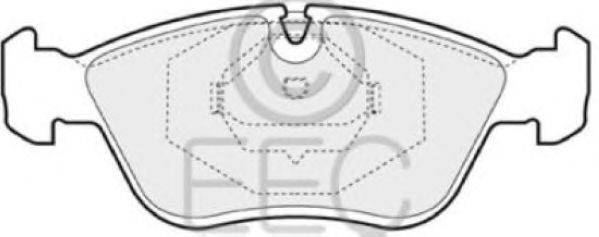 Комплект тормозных колодок, дисковый тормоз EEC BRP0813