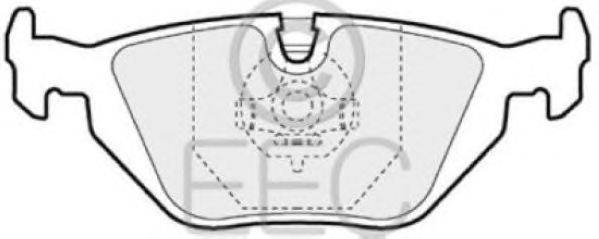 Комплект тормозных колодок, дисковый тормоз EEC BRP0856