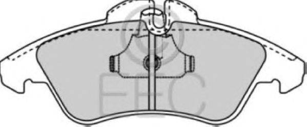 Комплект тормозных колодок, дисковый тормоз EEC BRP0921