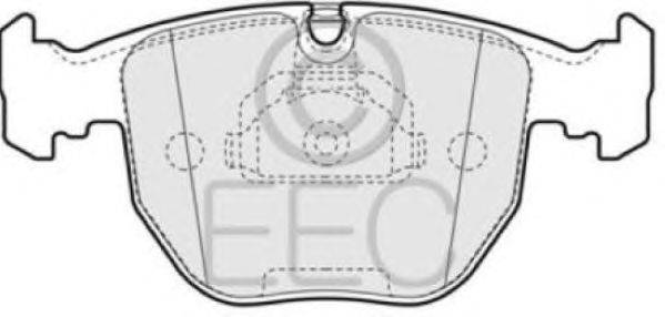 Комплект тормозных колодок, дисковый тормоз EEC BRP0948