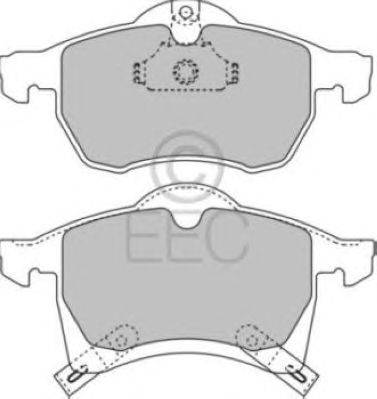 Комплект тормозных колодок, дисковый тормоз EEC BRP1023