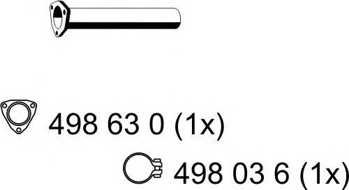 Труба выхлопного газа ERNST 234498
