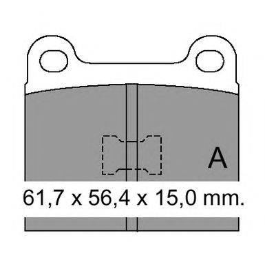 Комплект тормозных колодок, дисковый тормоз VEMA 831110