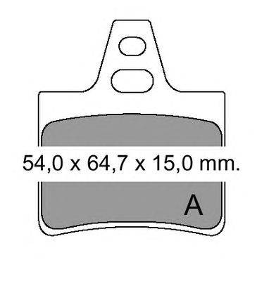 Комплект тормозных колодок, дисковый тормоз VEMA 831721