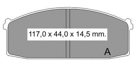 Комплект тормозных колодок, дисковый тормоз VEMA 832370