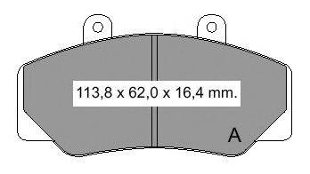 Комплект тормозных колодок, дисковый тормоз VOLVO 2177828