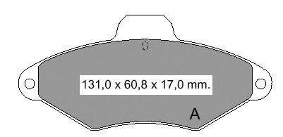 Комплект тормозных колодок, дисковый тормоз VEMA 21631