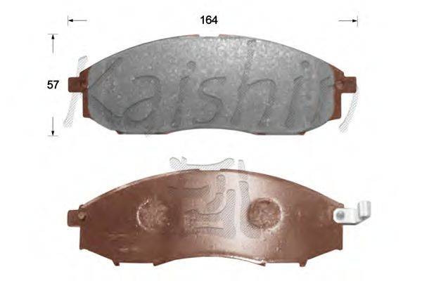 Комплект тормозных колодок, дисковый тормоз KAISHIN D1263
