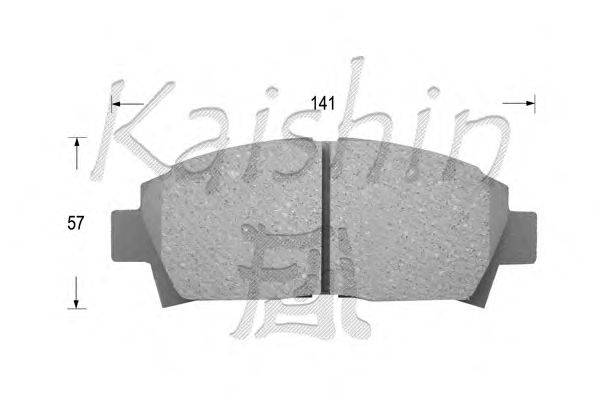 Комплект тормозных колодок, дисковый тормоз KAISHIN D2108