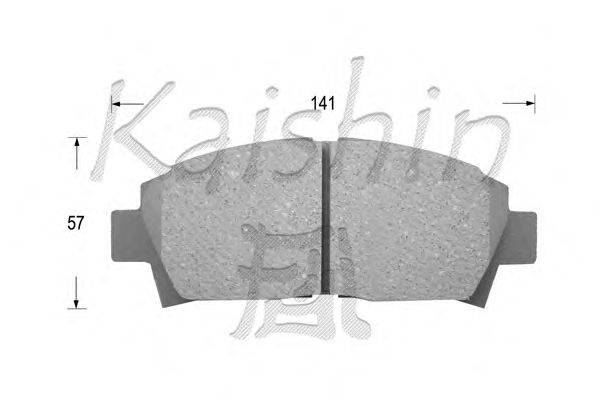 Комплект тормозных колодок, дисковый тормоз KAISHIN FK2108