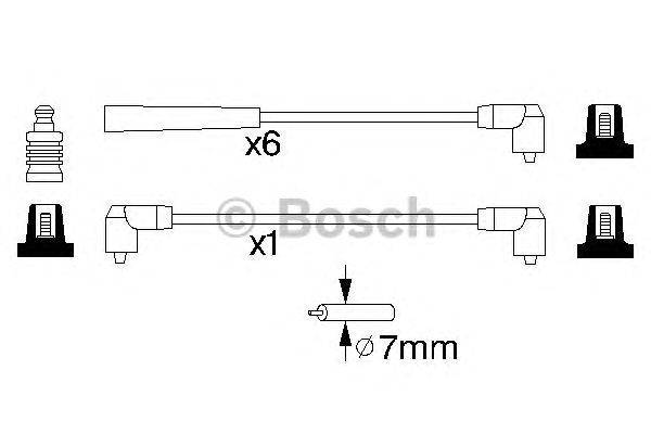 Комплект проводов зажигания BOSCH 0 986 356 804