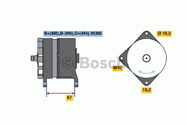 Генератор BOSCH 4407