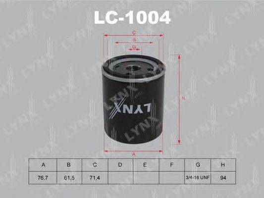 Масляный фильтр LYNXauto LC-1004