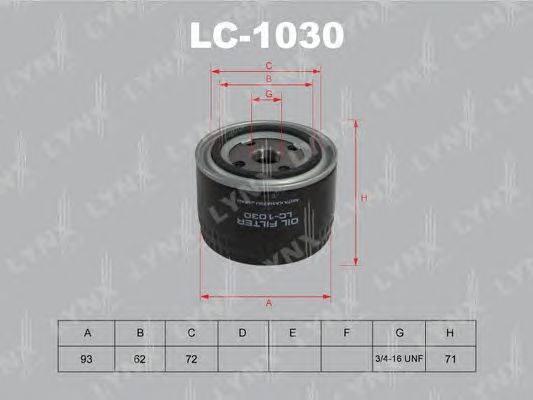 Масляный фильтр LYNXauto LC1030