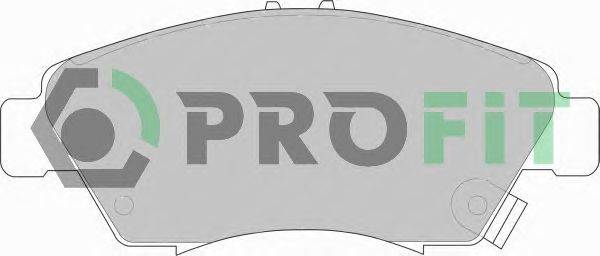 Комплект тормозных колодок, дисковый тормоз PROFIT 5000-0776