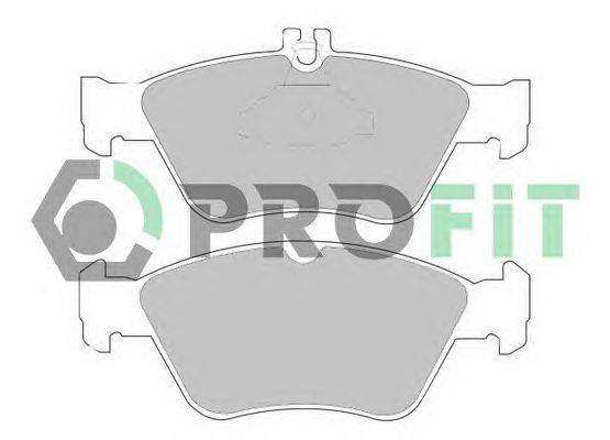 Комплект тормозных колодок, дисковый тормоз PROFIT 5000-1049