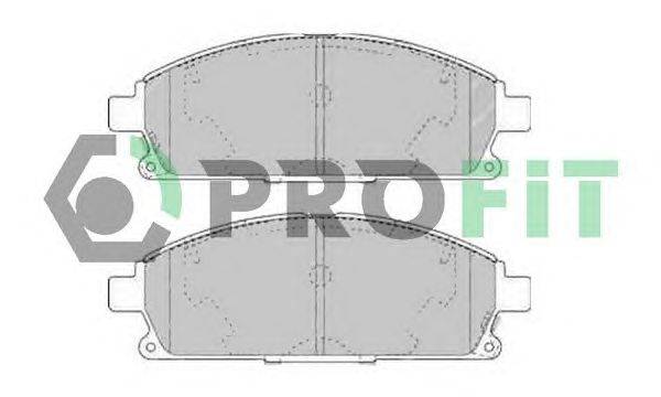 Комплект тормозных колодок, дисковый тормоз PROFIT 5000-1263