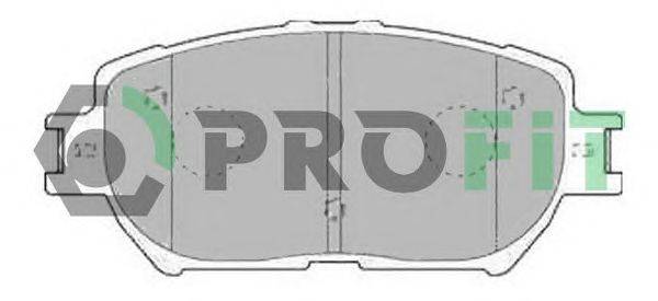 Комплект тормозных колодок, дисковый тормоз PROFIT 5000-1620