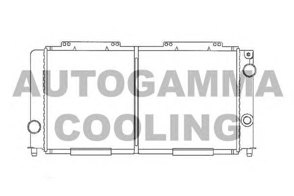 Радиатор, охлаждение двигателя AUTOGAMMA 100003