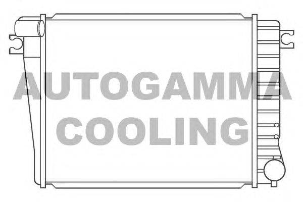 Радиатор, охлаждение двигателя AUTOGAMMA 100134