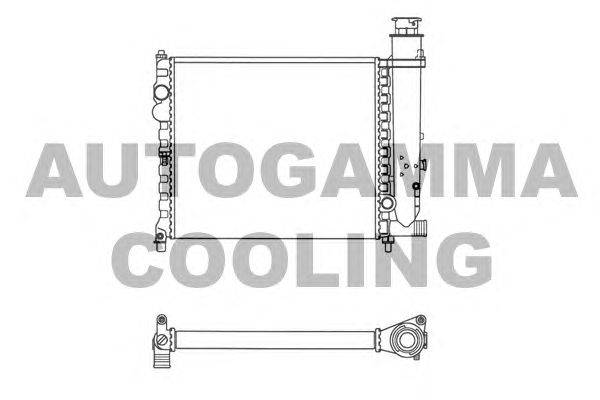 Радиатор, охлаждение двигателя AUTOGAMMA 100162