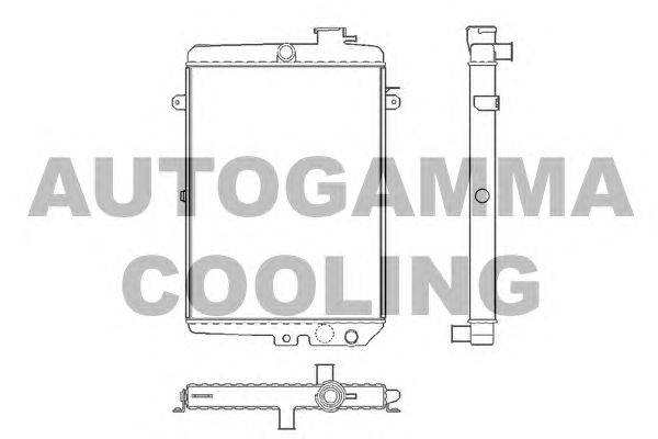 Радиатор, охлаждение двигателя AUTOGAMMA 101153