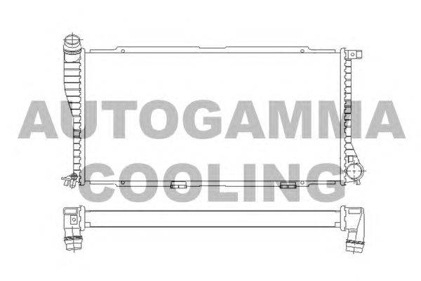 Радиатор, охлаждение двигателя AUTOGAMMA 101392
