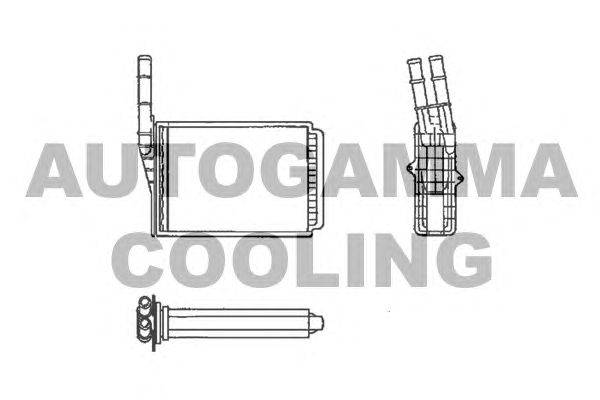 Теплообменник, отопление салона AUTOGAMMA 101976