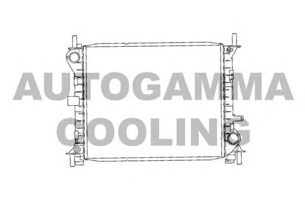 Радиатор, охлаждение двигателя AUTOGAMMA 102074