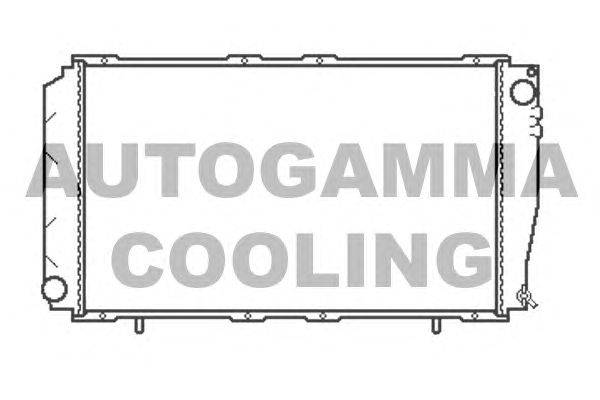 Радиатор, охлаждение двигателя AUTOGAMMA 102310