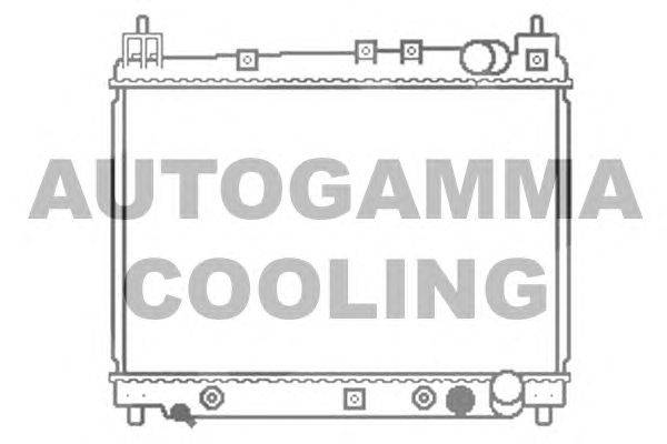 Радиатор, охлаждение двигателя AUTOGAMMA 102957