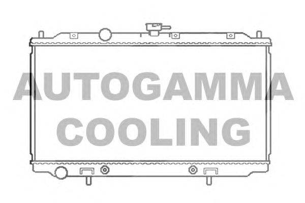 Радиатор, охлаждение двигателя AUTOGAMMA 103501