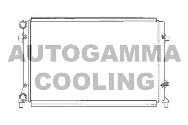 Радиатор, охлаждение двигателя AUTOGAMMA 103612