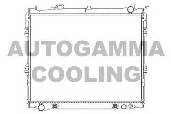 Радиатор, охлаждение двигателя AUTOGAMMA 103804