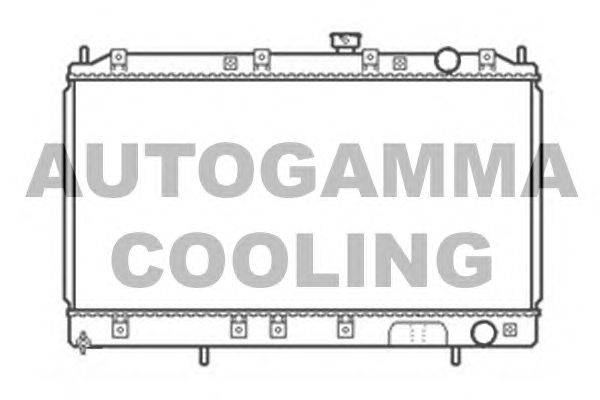 Радиатор, охлаждение двигателя AUTOGAMMA 103961