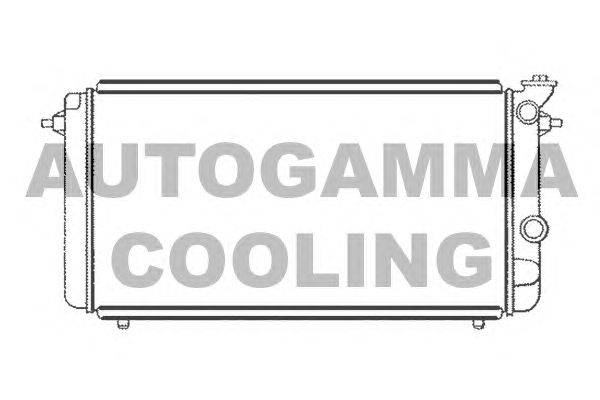 Радиатор, охлаждение двигателя AUTOGAMMA 104123